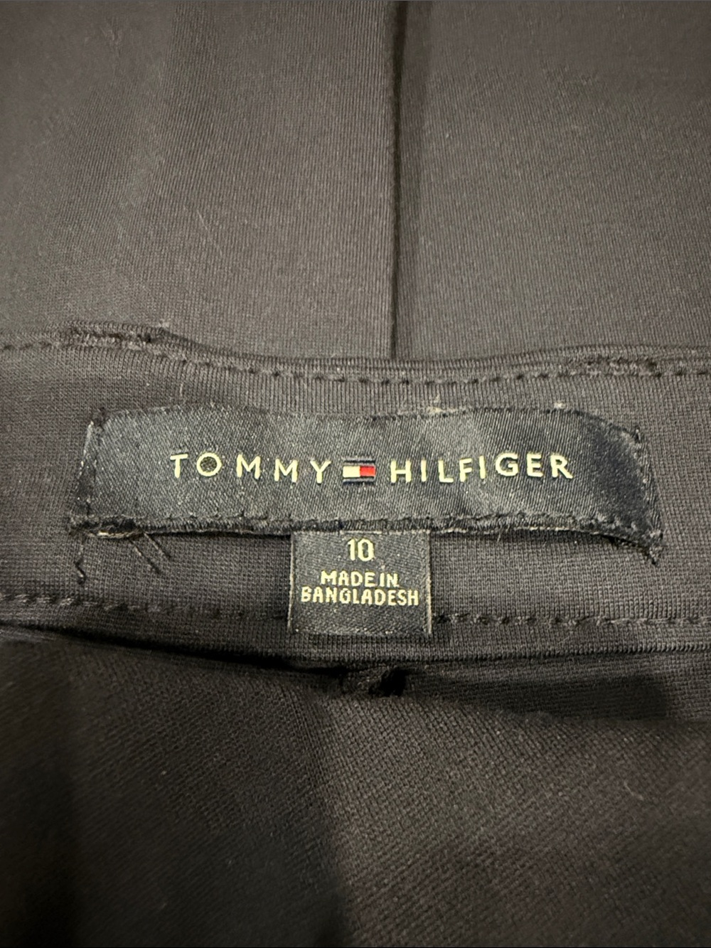 Tommy Hilfiger Navy Wide-Leg Dress Pants - Picture 3 of 7